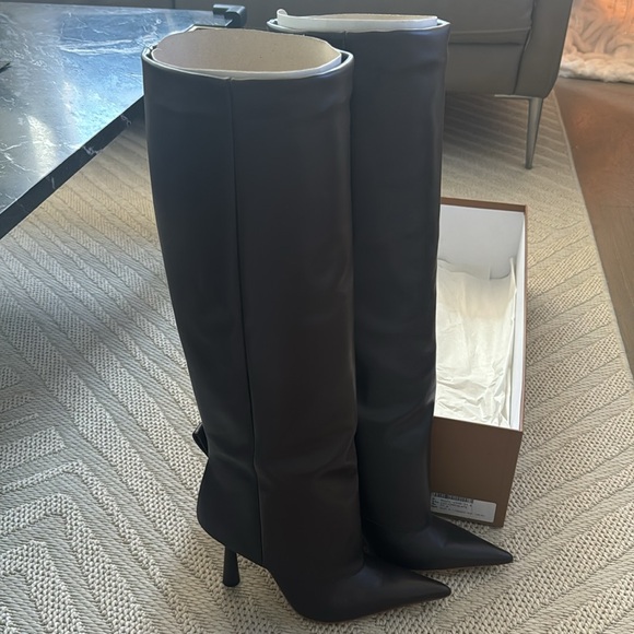 NWT - GIA BORGHINI ROSIE 31 Chocolate Knee High Boots (Size: 37, US 7) - Picture 7 of 13